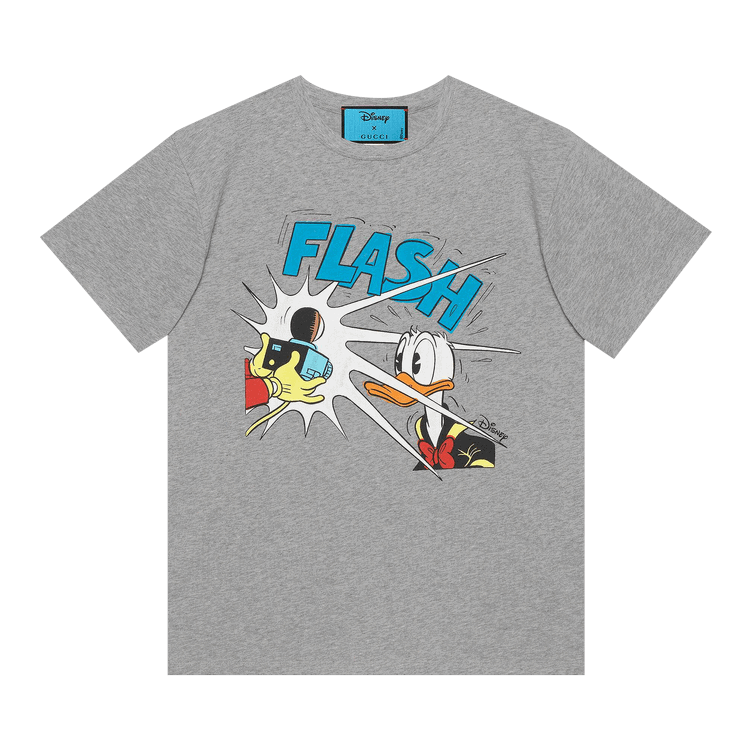 Gucci Gucci x Disney Donald Duck Print T-Shirt 'Grey Melange'