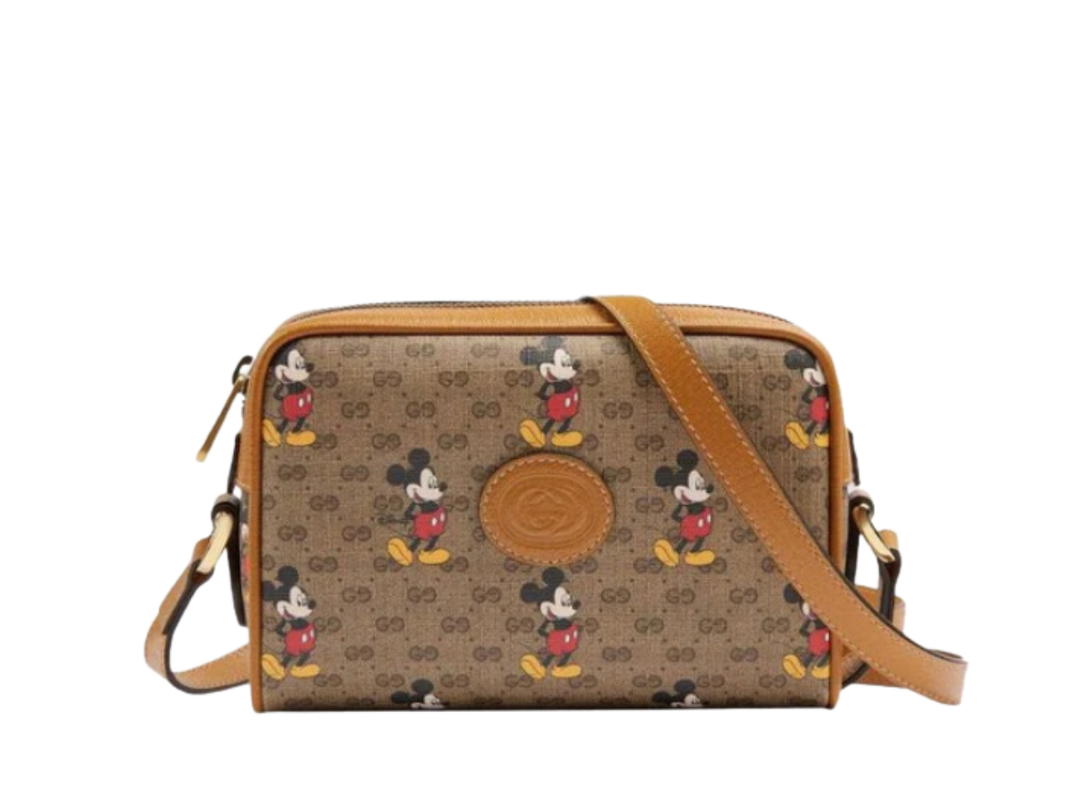 Gucci Gucci x Disney In GG Supreme Canvas With Gold-Toned Hardware Beige