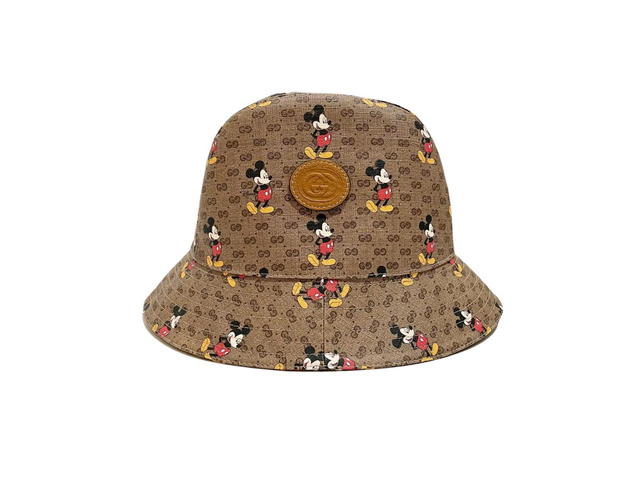 Gucci Gucci X Disney Mickey GG Supreme Bucket Hat Brown - view 1