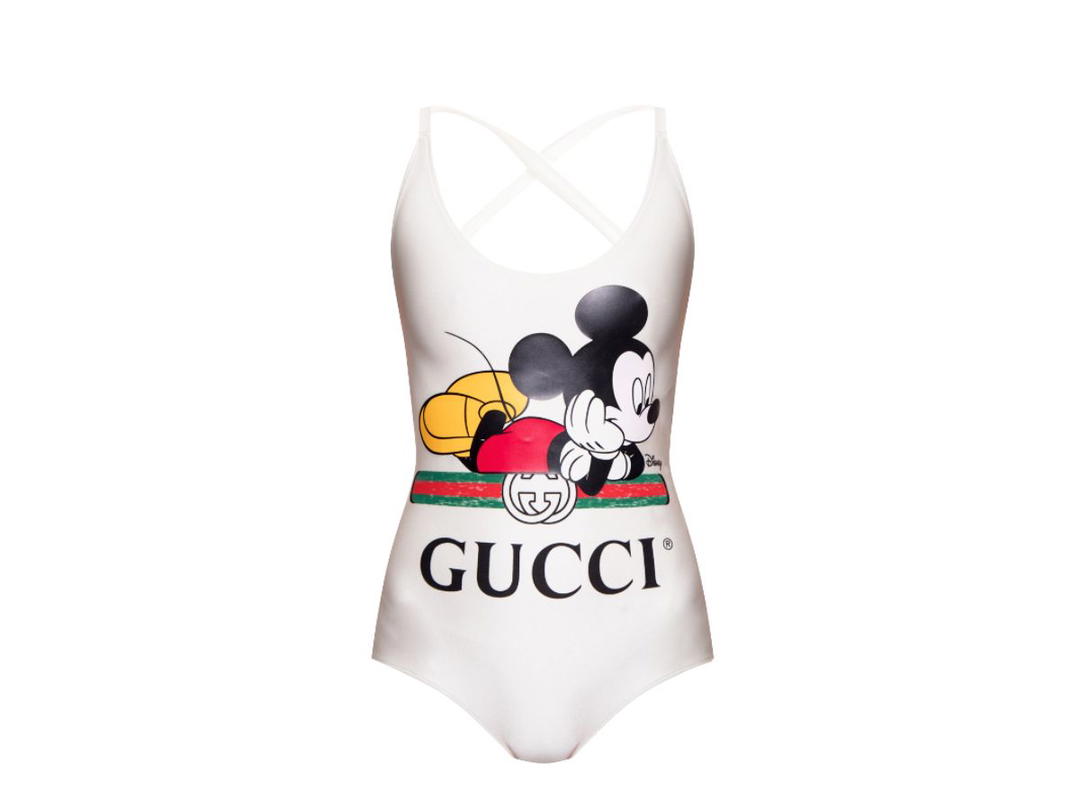 Gucci Gucci x Disney Mickey Mouse One-Piece Swimsuit White