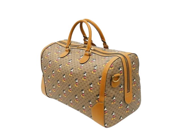 Gucci Gucci x Disney Monogram Duffle Travel Bag Beige Ebony - view 2