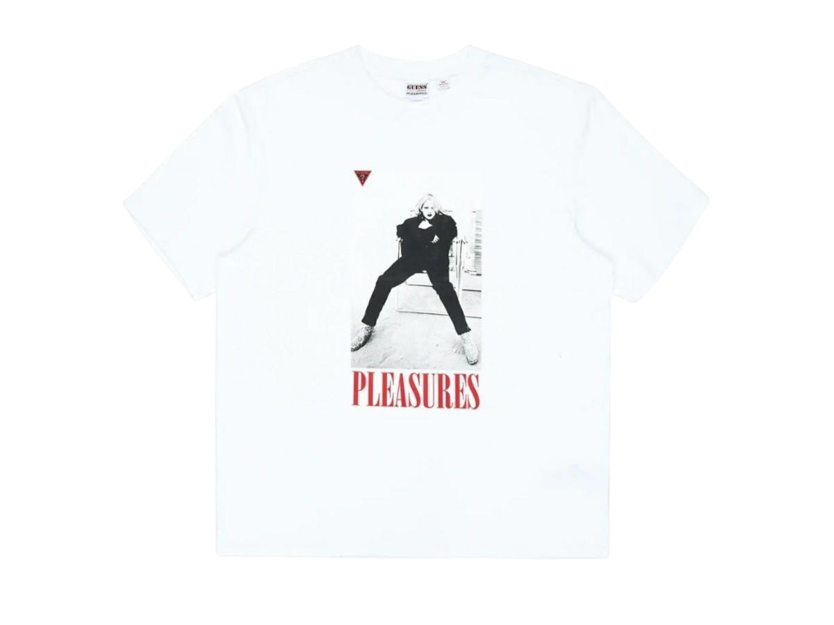 Guess Guess Originals X Pleasures Portrait Drew Barrymore T-shirt White