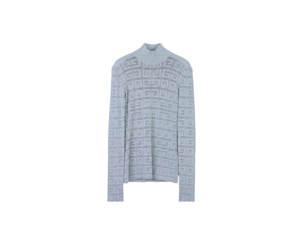Givenchy Givenchy 4G Jacquard Turtleneck Sweater Grey (Women's)