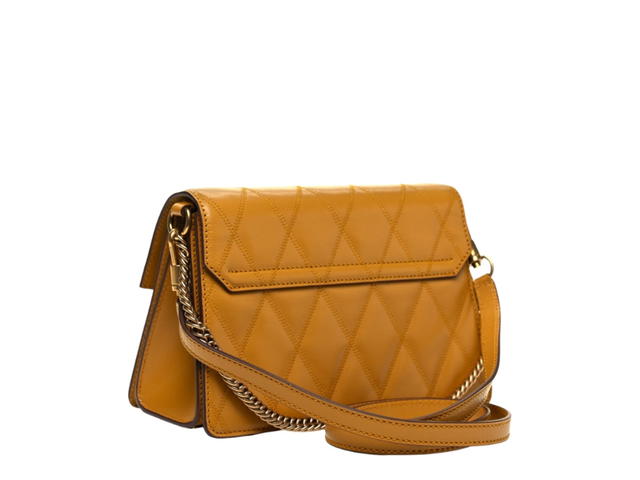 Givenchy Givenchy Goatskin Quilted Small GV3 Shoulder Bag Golden - view 2