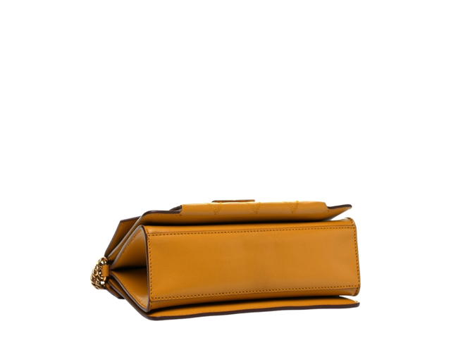 Givenchy Givenchy Goatskin Quilted Small GV3 Shoulder Bag Golden - view 3