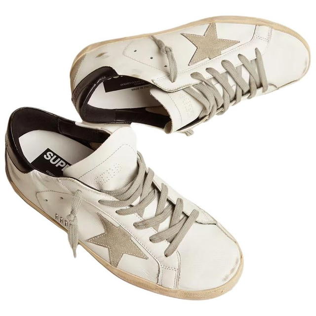 Golden Goose Golden Goose Super-Star Low Top Sneakers - White/Black - view 5