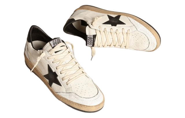 Golden Goose Golden Goose Ball Star Low-Top Sneakers - White/Black - view 4