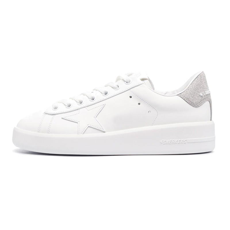 Golden Goose Golden Goose Purestar Low Top Sneakers - White/Silver