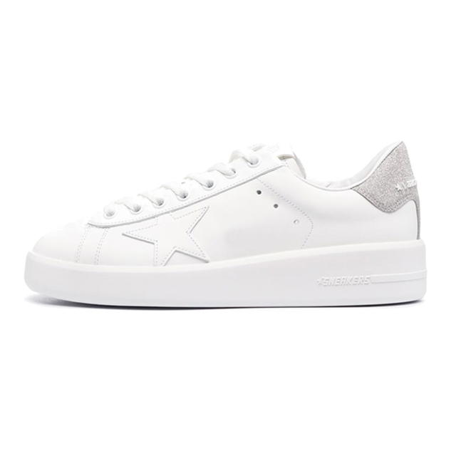 Golden Goose Golden Goose Purestar Low Top Sneakers - White/Silver - view 1