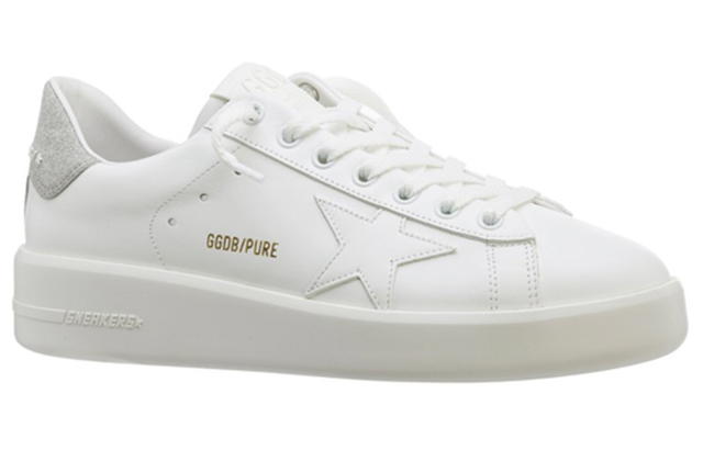 Golden Goose Golden Goose Purestar Low Top Sneakers - White/Silver - view 3