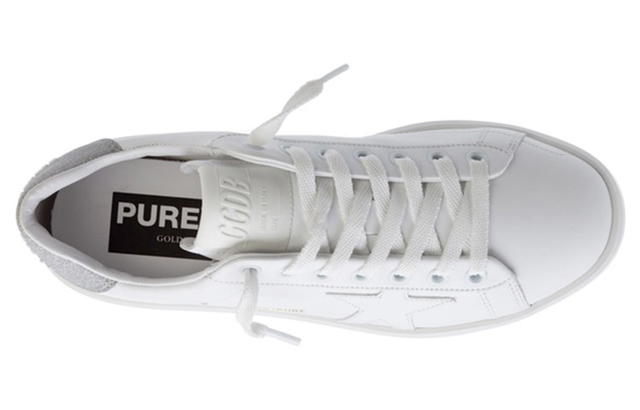 Golden Goose Golden Goose Purestar Low Top Sneakers - White/Silver - view 4