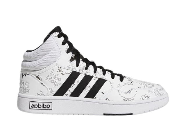 adidas adidas Neo Hoops 3.0 Mid White Black - view 1