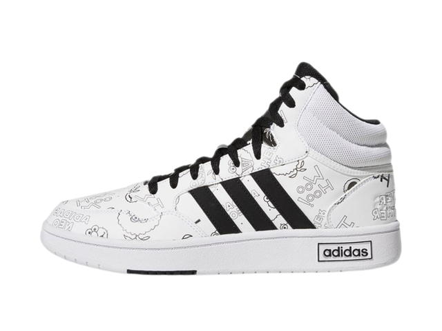 adidas adidas Neo Hoops 3.0 Mid White Black - view 2