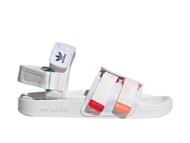 adidas adidas Adilette 4.0 White Scarlet True Orange - view 1