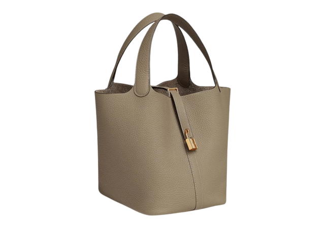 Hermes Hermes Picotin Lock 18 Bag Clemence Gold Beige Marfa - view 2