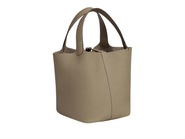 Hermes Hermes Picotin Lock 18 Bag Clemence Gold Beige Marfa - view 3