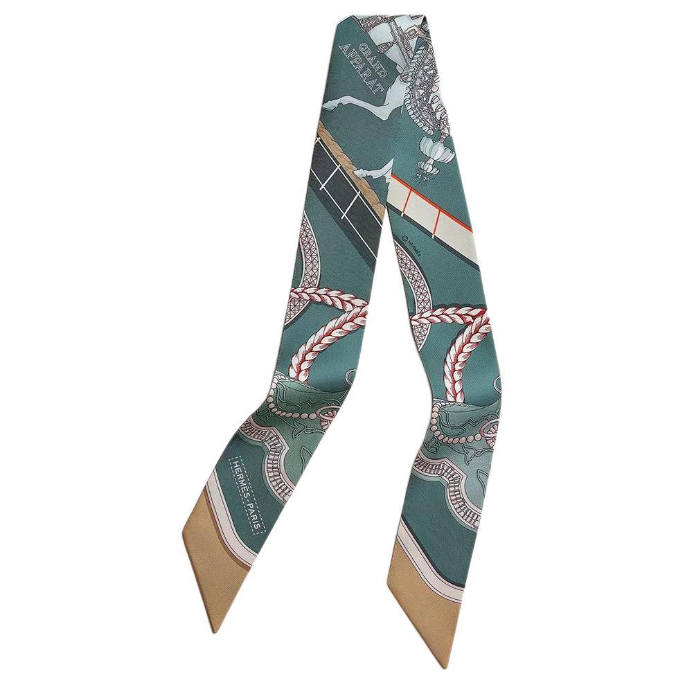 Hermes Hermes Mulberry Silk Silk Scarves Women's Multicolor