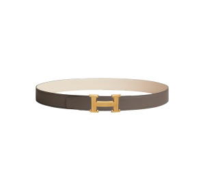 Buy Hermes H Guillochee Belt Buckle & Reversible Leather Strap 32mm Gris Étain Craie at Sasom – Authentic and Ready to Ship