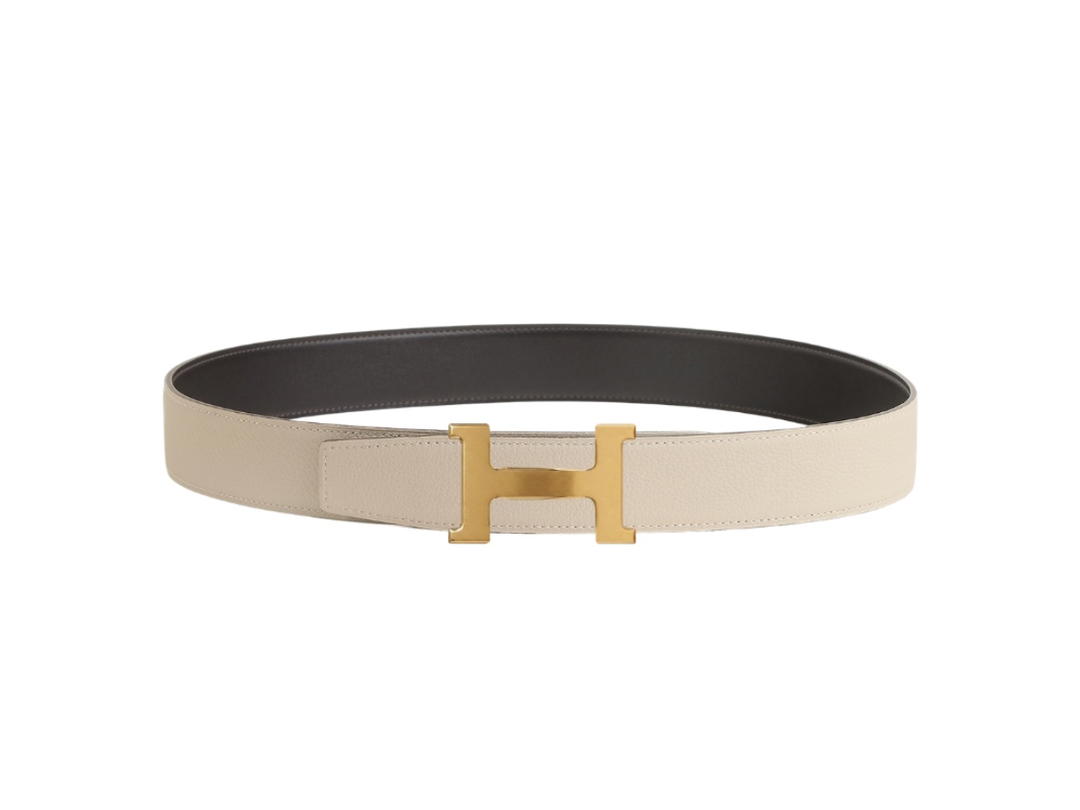 Hermes Hermes Constance Belt Buckle & Reversible Leather Strap 38 Mm Yellow Gold Ebony