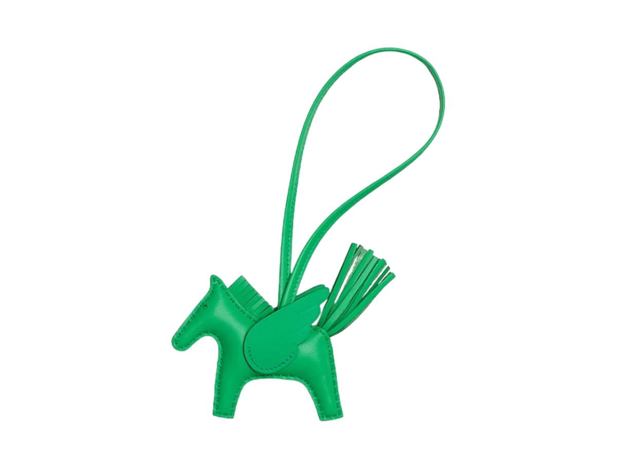 Hermes Hermes Rodeo Pegase Pm Charm Vert Comics