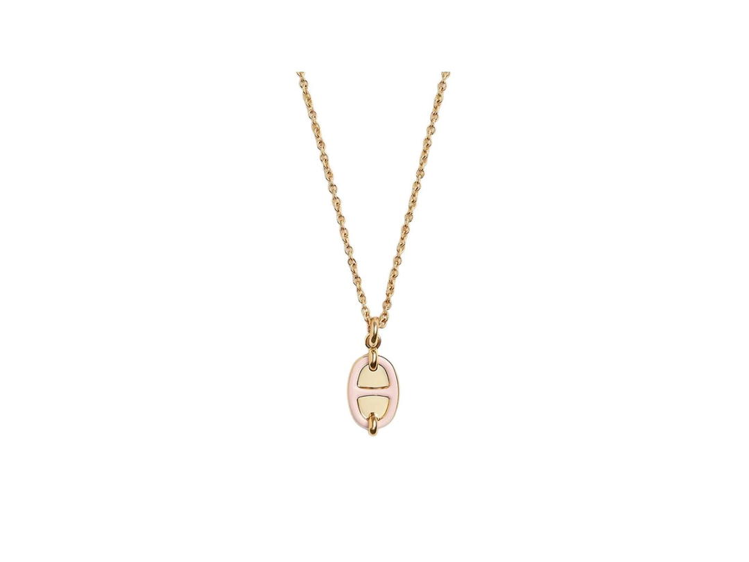 Hermes Hermes Mini Maillon Pendant (Small Model) Rose Candeur