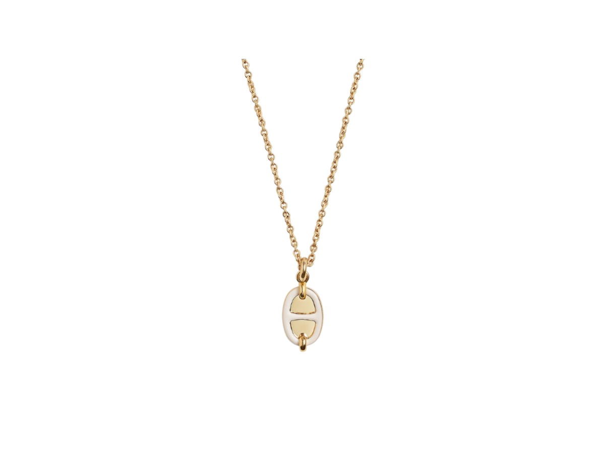 Hermes Hermes Mini Maillon Pendant (Small Model) Crème