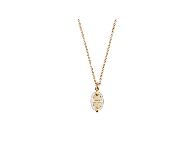 Hermes Hermes Mini Maillon Pendant (Small Model) Crème - view 1