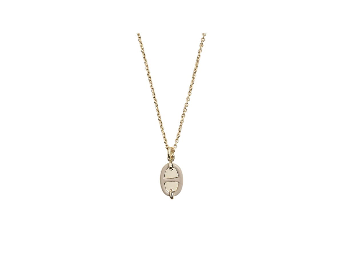 Hermes Hermes Mini Maillon Pendant (Small Model) Marron Glacé