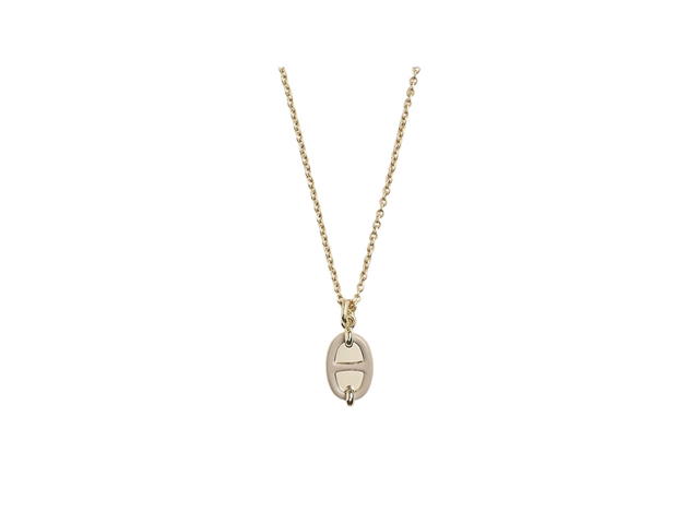 Hermes Hermes Mini Maillon Pendant (Small Model) Marron Glacé - view 1