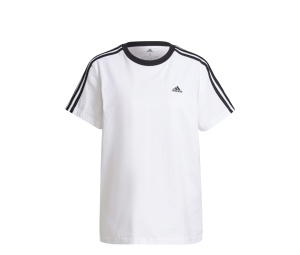 Buy adidas Essentials 3-Stripes T-shirt White Black (Women's) at Sasom – Authentic and Ready to Ship