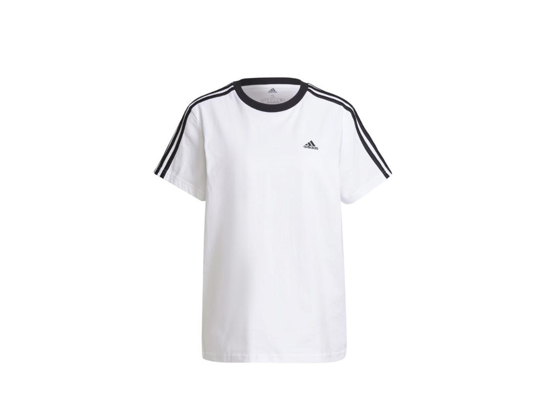 adidas adidas Essentials 3-Stripes T-shirt White Black (Women's)
