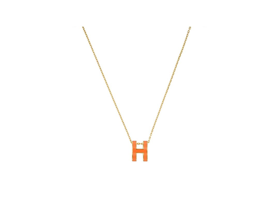 Hermes Hermes Pop H Pendant Orange