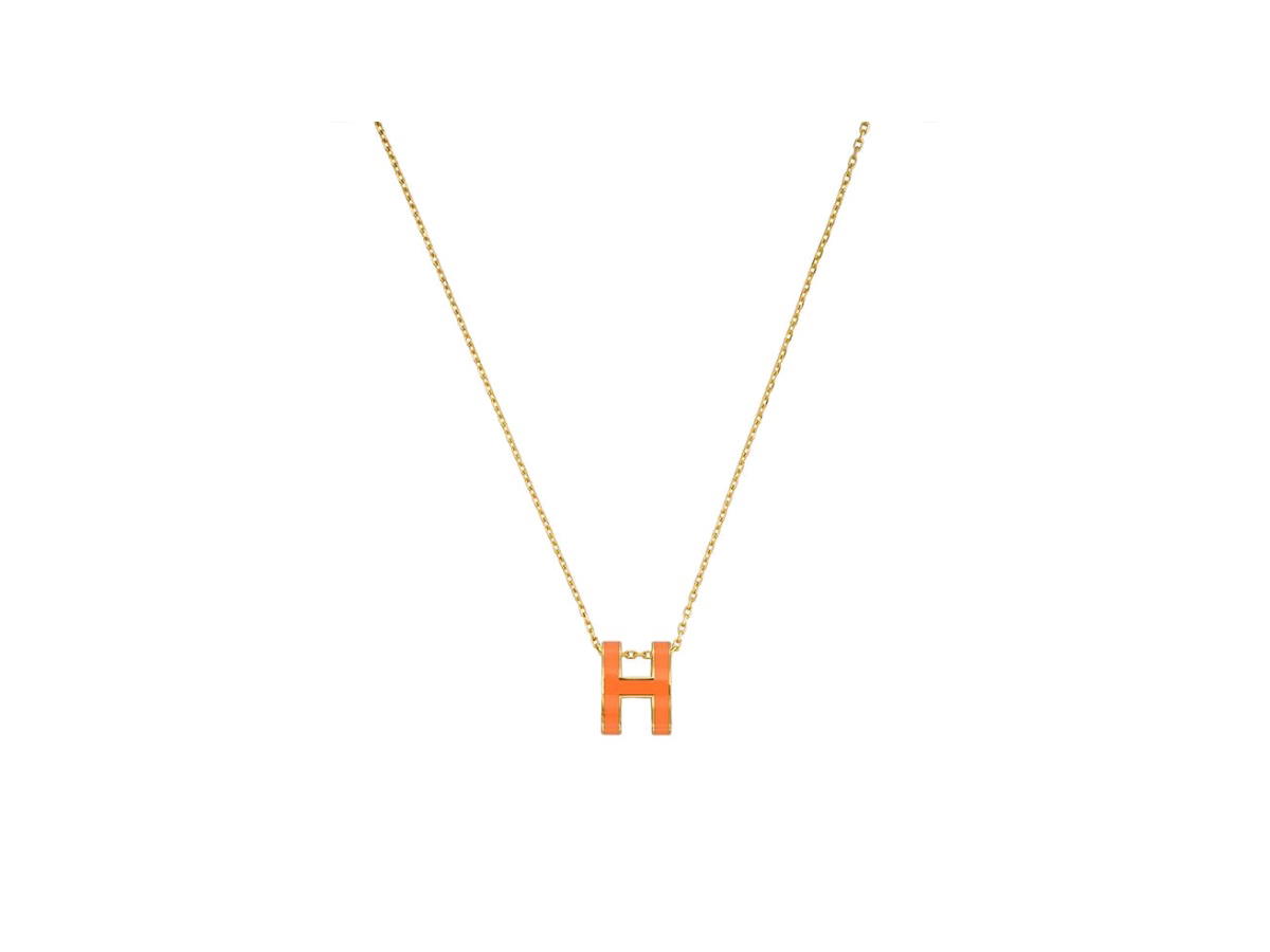 Hermes Hermes Pop H Pendant Orange