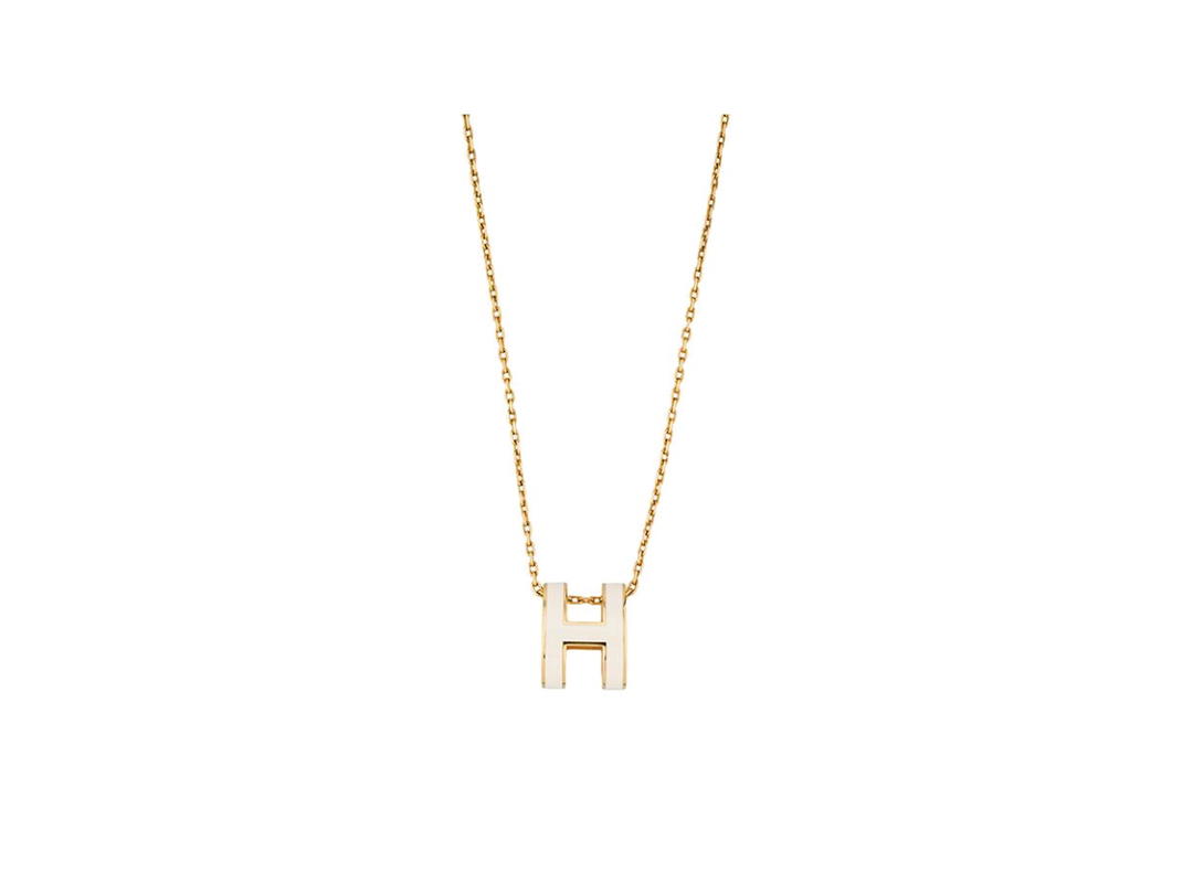 Hermes Hermes Pop H Pendant White