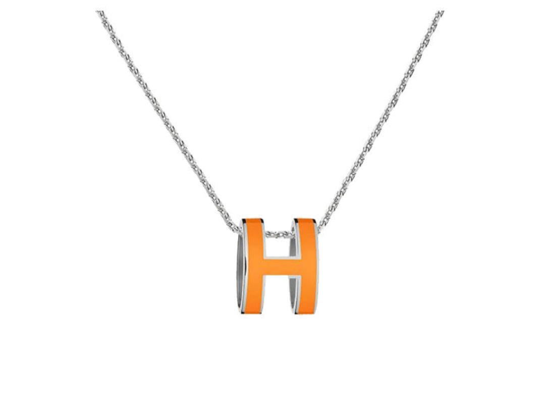 Hermes Hermes Pop H Pendant Orange