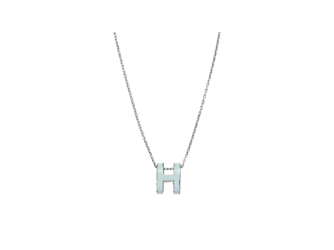 Hermes Hermes Pop H Pendant Bleu Zéphyr