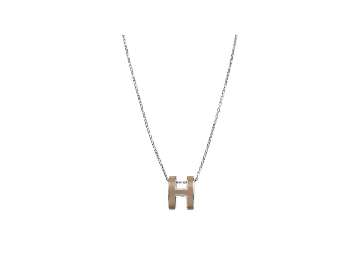 Hermes Hermes Pop H Pendant Marron Glacé