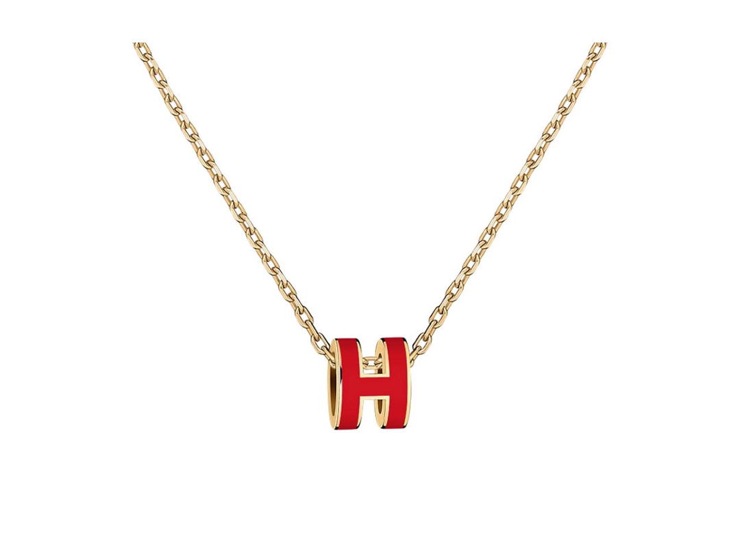 Hermes Hermes Pop H Pendant Vibrant Red