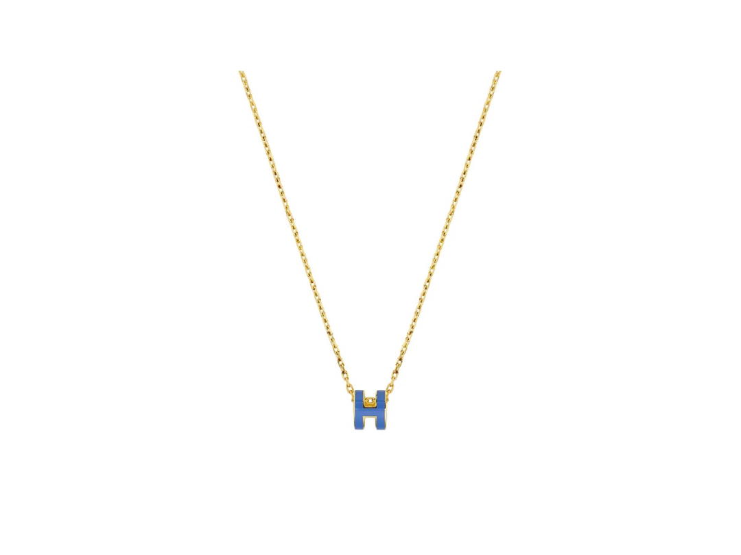 Hermes Hermes Pop H Pendant Blue