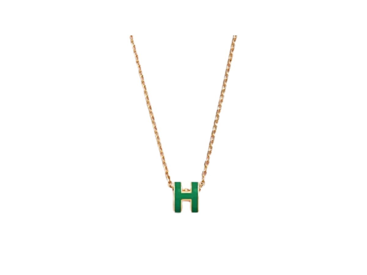 Hermes Hermes Pop H Pendant Peacock Green