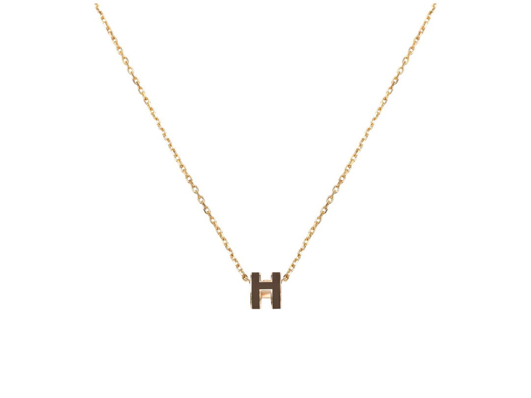 Hermes Hermes Pop H Necklace Gold