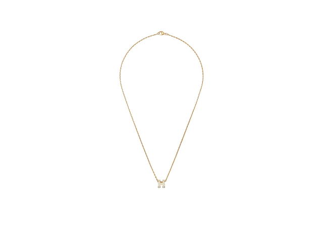 Hermes Hermes Mini Pop H pendant Gold Blanc - view 2