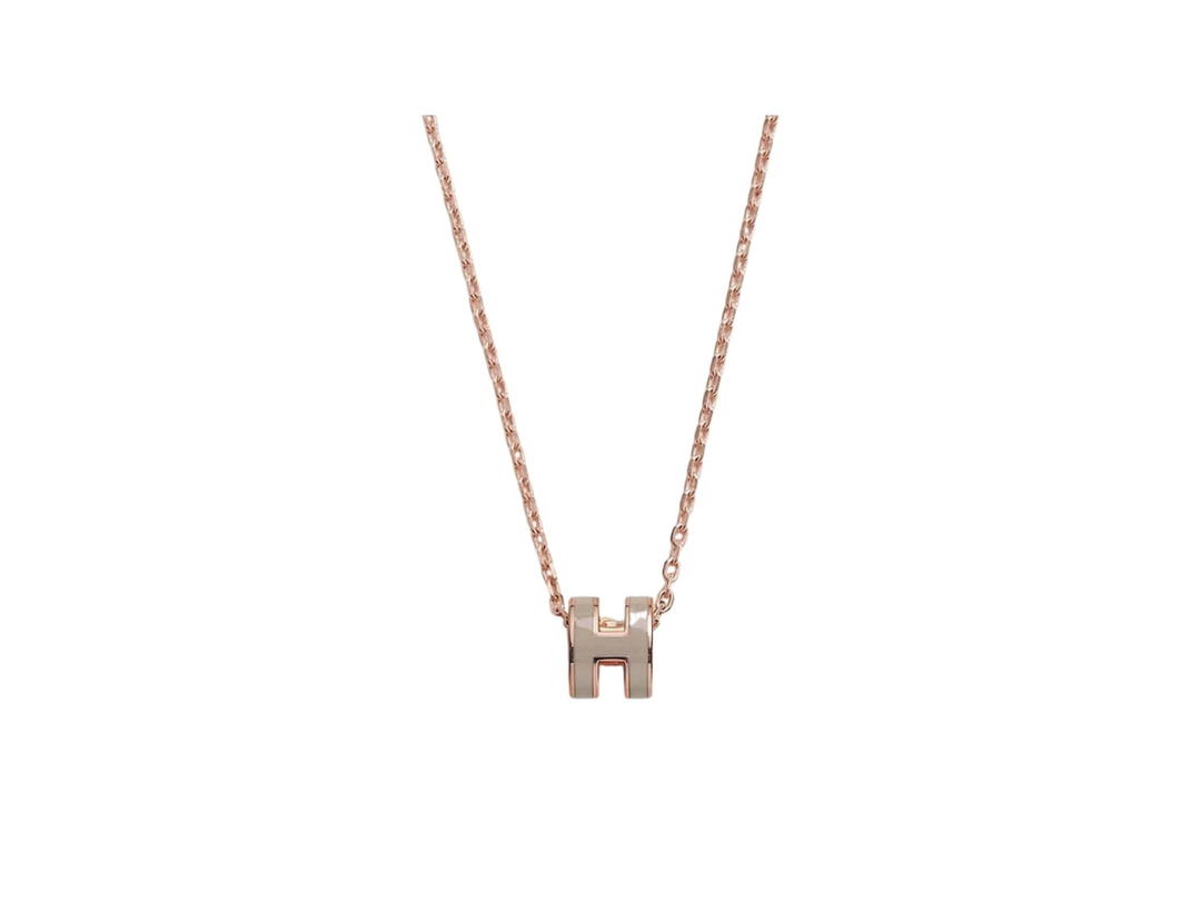 Hermes Hermes Mini Pop H Pendant Marron Glace