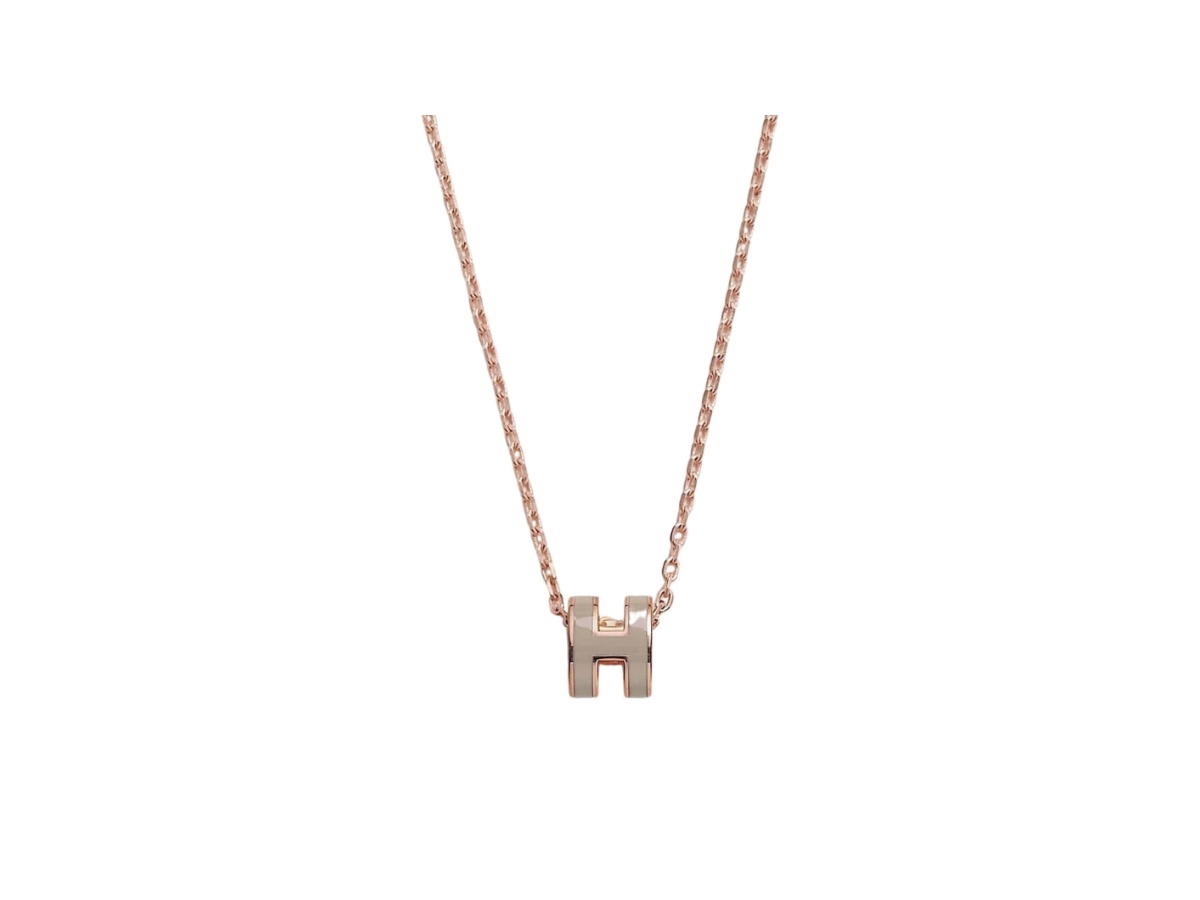 Hermes Hermes Mini Pop H Pendant Marron Glace