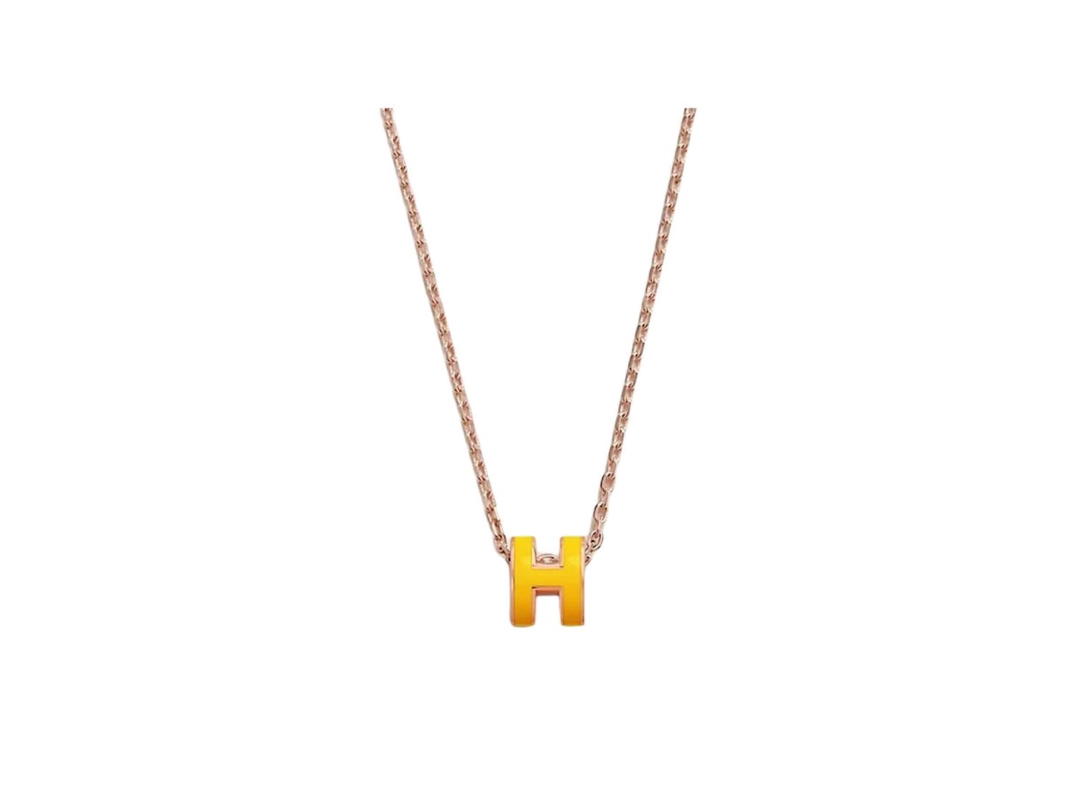Hermes Hermes Pop H Pendant Yellow