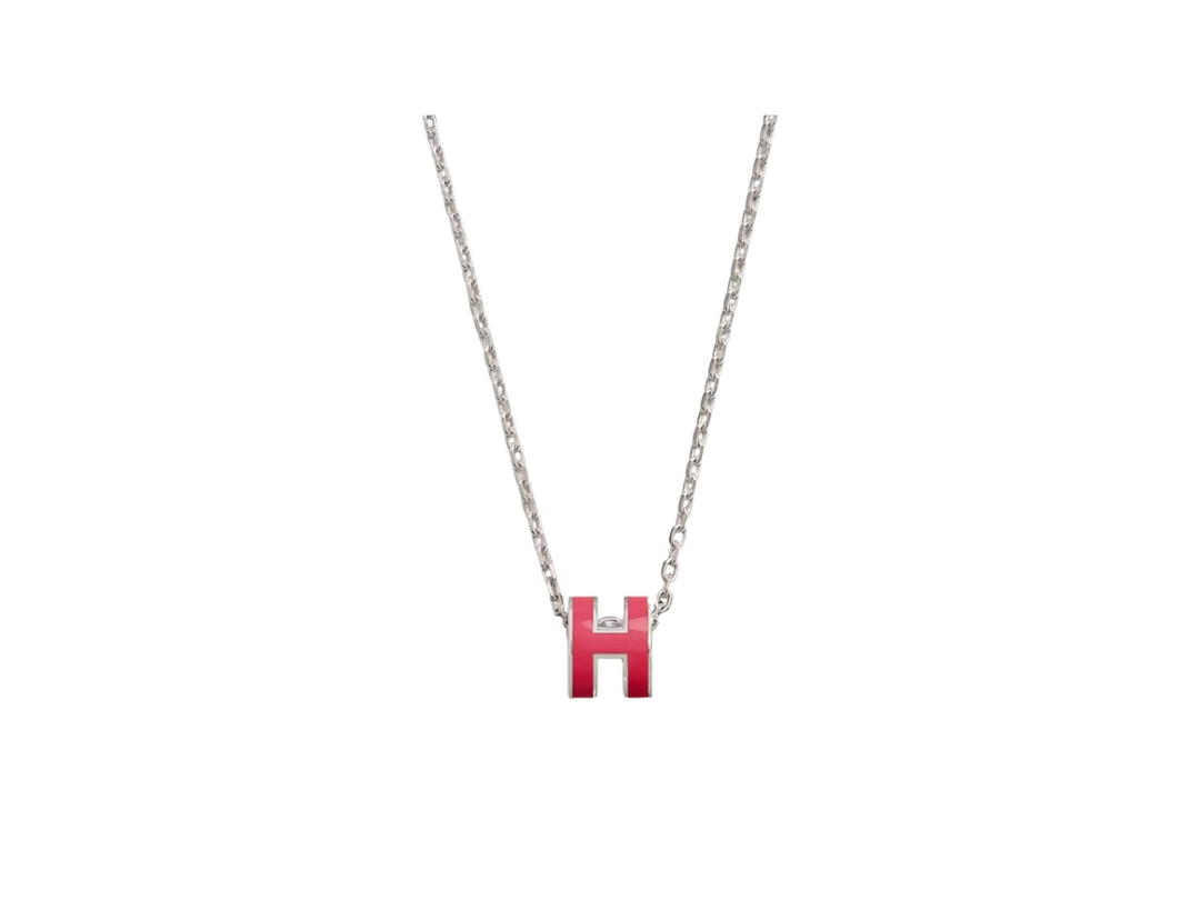 Hermes Hermes Mini Pop H Pendant Rose Tropique
