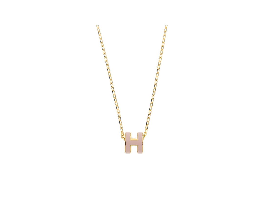 Hermes Hermes Mini Pop H Pendant Rose Dragee
