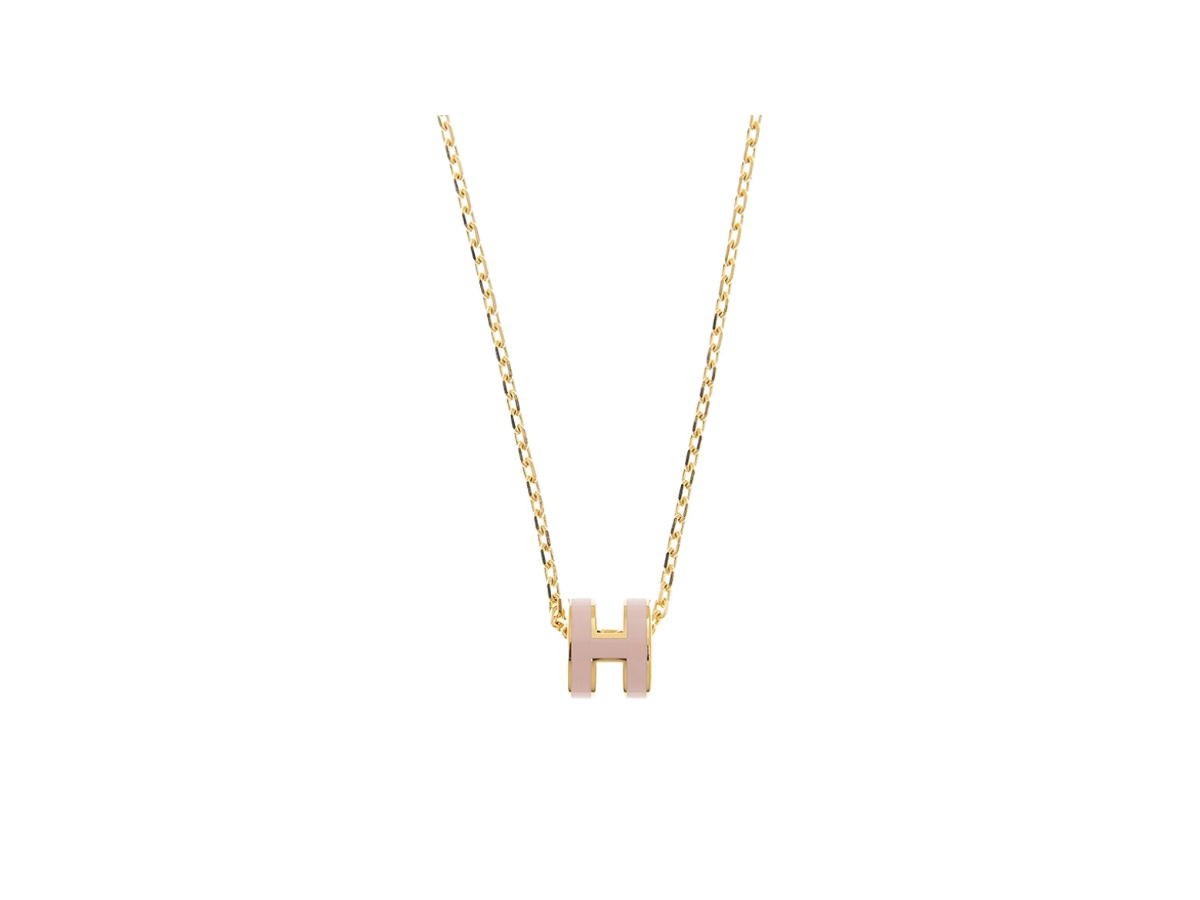 Hermes Hermes Mini Pop H Pendant Rose Dragee