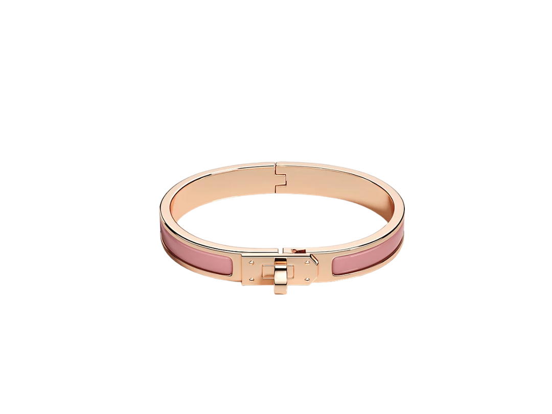 Hermes Hermes Mini Clic Kelly Bracelet Rose Gold