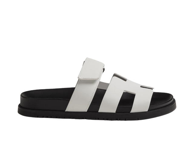 Hermes Hermes Chypre Sandal In Calfskin Blanc - view 1